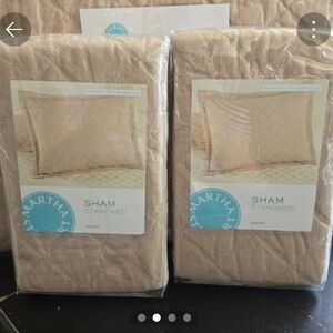 Broadstitch Diamond Set of two By Martha Stewart Sham Standard - Beige